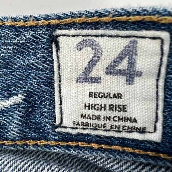 Free People 5 Button Fly Destroyed Jeans Skinny Cropped Size 24 Grunge Beach - Picture 9 of 10